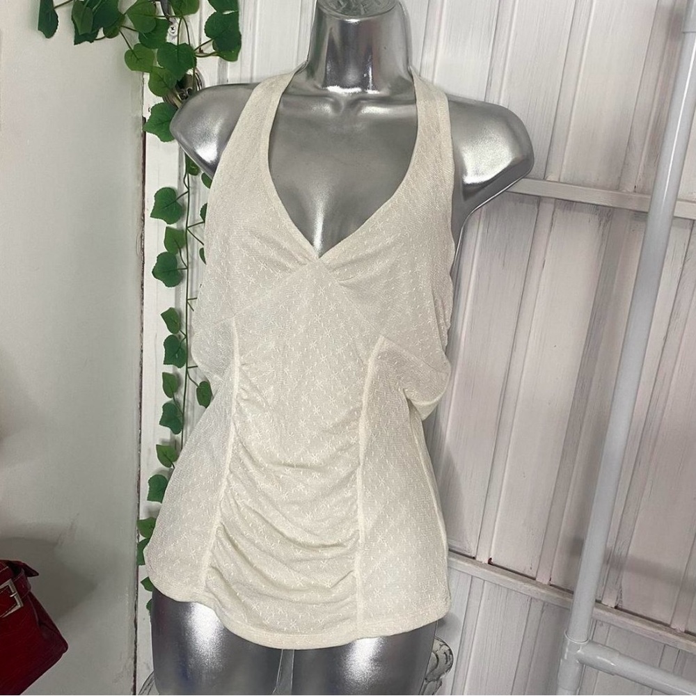 Vintage lace halter top